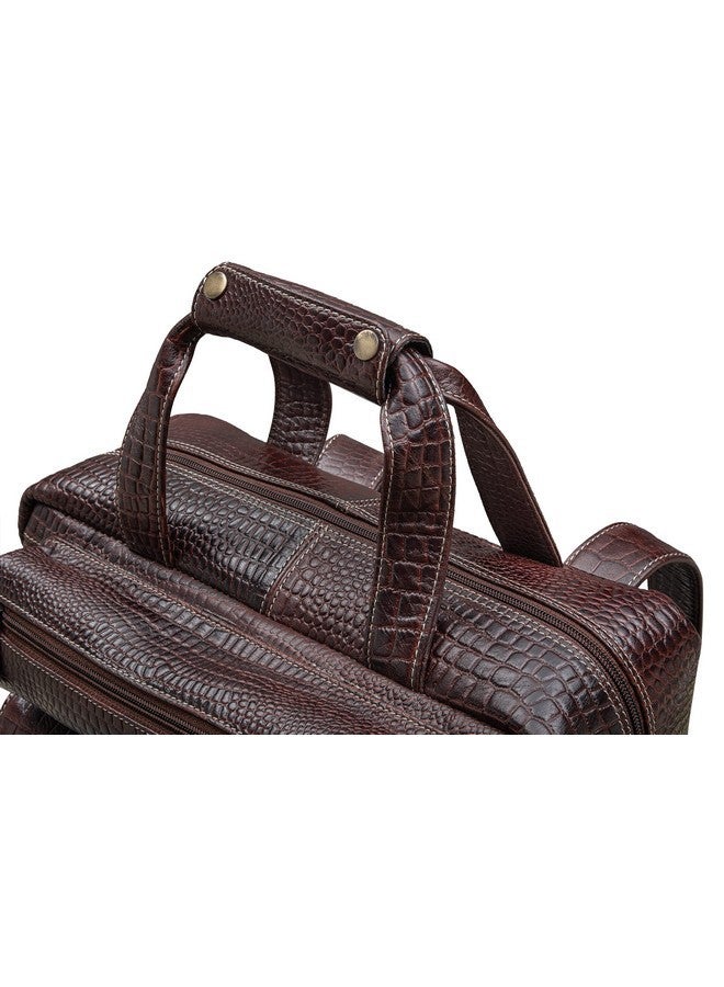 BRAND LEATHER Luxury Top Grain Genuine Leather Unisex Backpack - Image 3