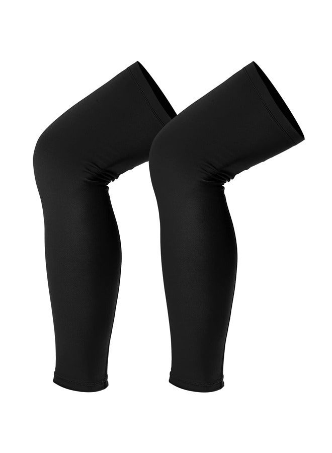 أكمام الساق الضاغطة بأكمام طويلة للركبة للحماية من الأشعة فوق البنفسجية للرجال والنساء لممارسة رياضة كرة السلة وكرة القدم - Image 4