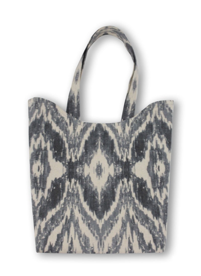 Gharibo Bags - casual printed linen tote bag w230013c - Image 1