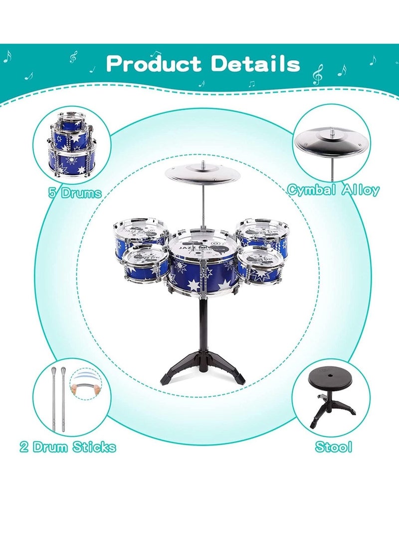 Kids Drum Kit Jazz Drum Set Music Enlightenment Mini Drum Set Drum Set Music Toy Little Rock Star Boys Girls Great Gift PVC Plastic Drum Kit 3 Drums with Drum Sticks and Stool(Red) - pzsku/Z99D8E63CD68F5BB53423Z/45/_/1690528651/e64686f5-3e35-45f7-99c2-1aadecb716d3