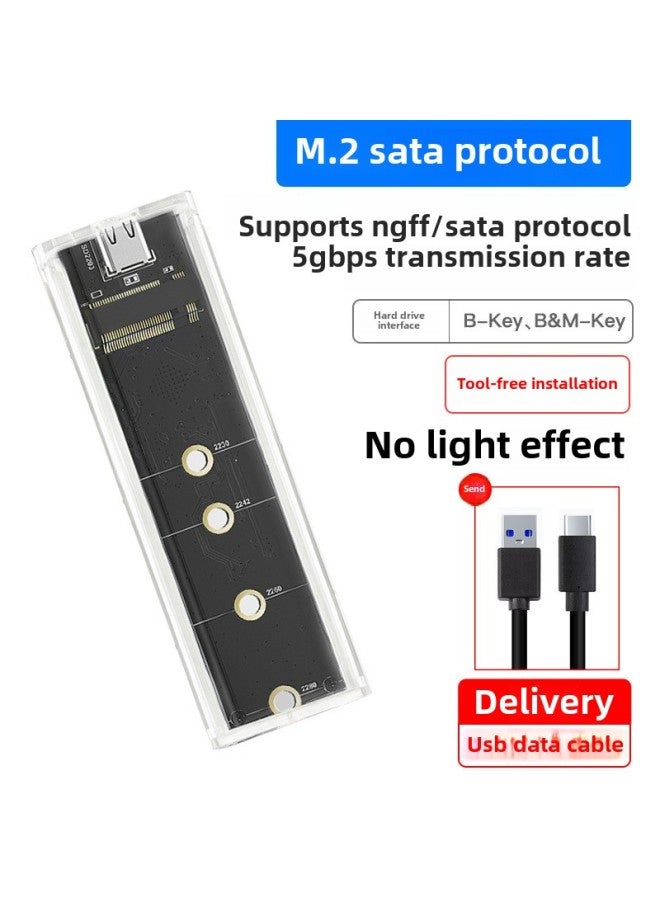 M2 Mobile Hard Disk Box NVME PCIe SSD Dual Protocol NGFF SATA Computer Solid State M.2 External Box-Color:No. 5 Ngff/sata Motherboard  - Image 1