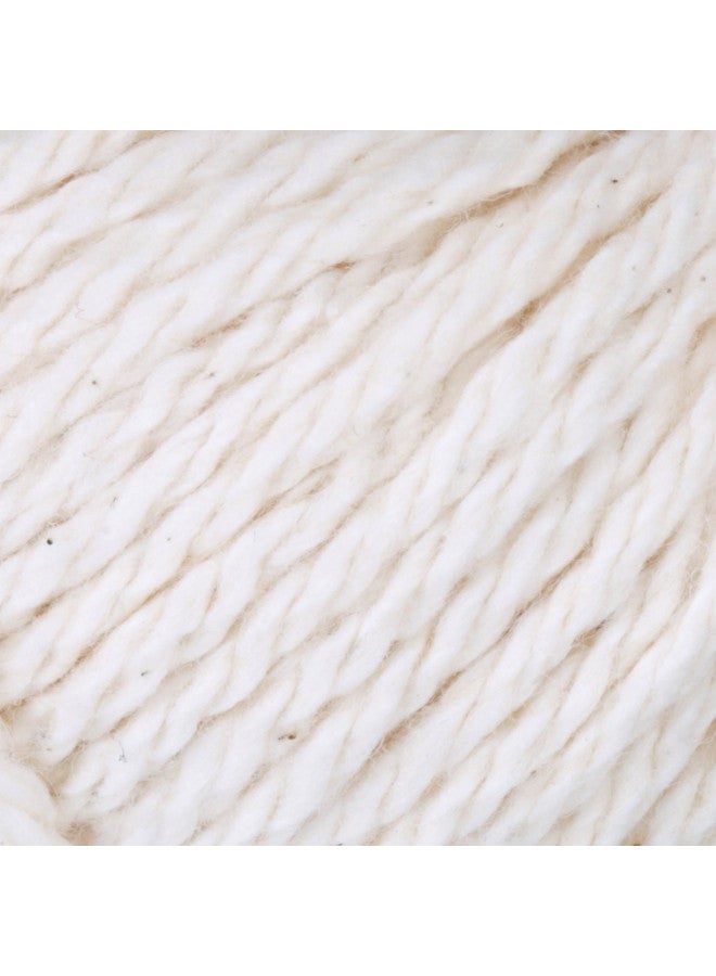 Lily Sugar 'N Cream The Original Solid Yarn, 2.5oz, Medium 4 Gauge, 100% Cotton - Ecru - Machine Wash & Dry - Image 2
