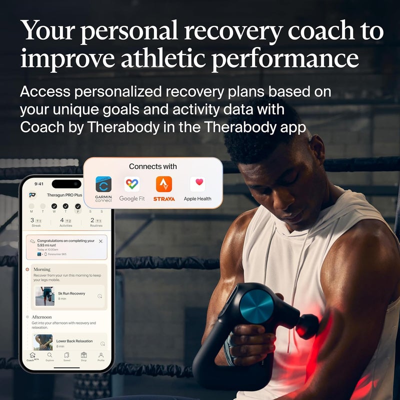 Theragun Therabody Theragun Pro Plus Gen 6 – 6‑in‑1 Advanced Percussion Massage Gun with Heat, Vibration & LED Light for Full‑Body Comfort and Enhanced Muscle Ease - Image 5