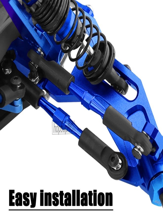 hopsupRC RC Adjustable Turnbuckles Upgrades Part for 1/10 Slash/Rustler/Stampede/Bandit VXL 2WD, Adjustable Turnbuckles Camber Links Toe Link,Navy Blue（7PCS - Image 3