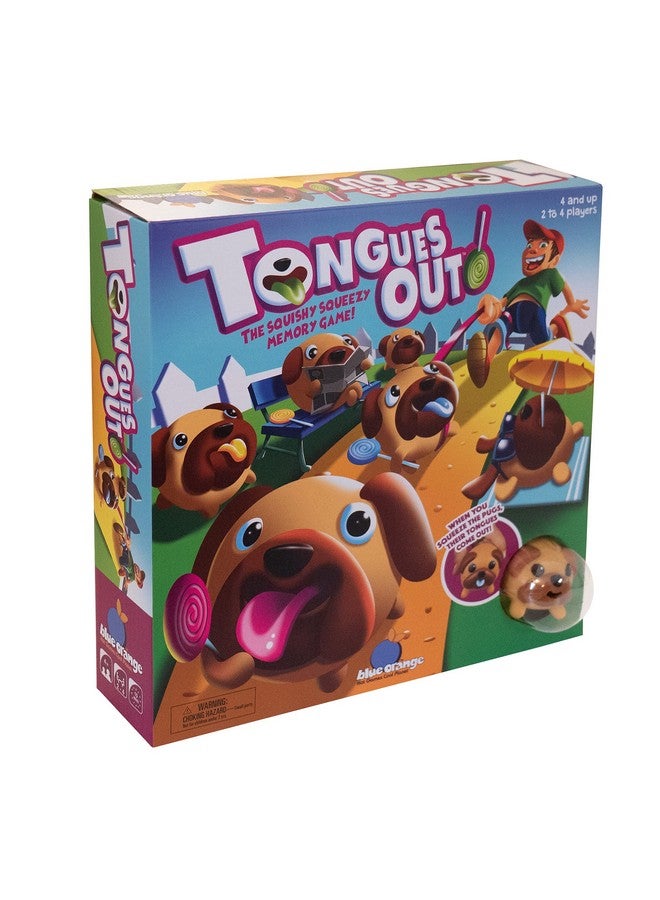 blue orange Tabletop Board Game, Squishy Squeezy Puppy Fidget Memory Color Matching, Educational Preschool Kids Family, 2-4 Players, Ages 4+, Tongues Out by Blue Orange Games - Image 1