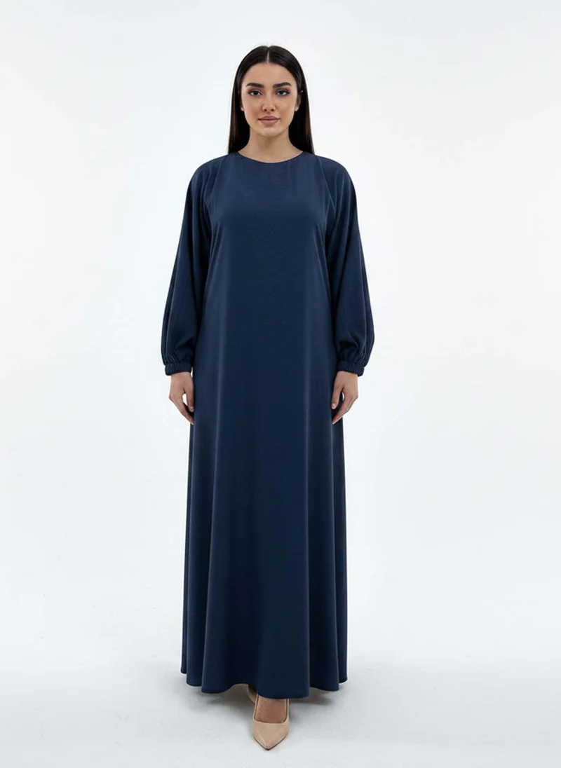 MSquare Fashion Lightweight Blue Harir Maqsood Prayer Abaya
