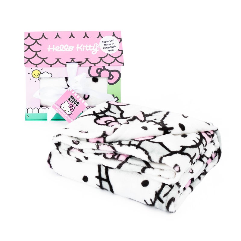 Jay Franco Hello Kitty Throw Blanket with Playhouse Gift Box - Plush Throw Measures 46 x 60 Inches - Super Soft Special Edition Fleece Bedding - Image 2