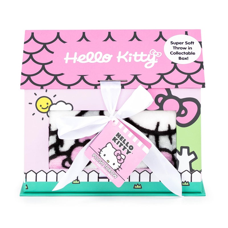 Jay Franco Hello Kitty Throw Blanket with Playhouse Gift Box - Plush Throw Measures 46 x 60 Inches - Super Soft Special Edition Fleece Bedding - Image 3