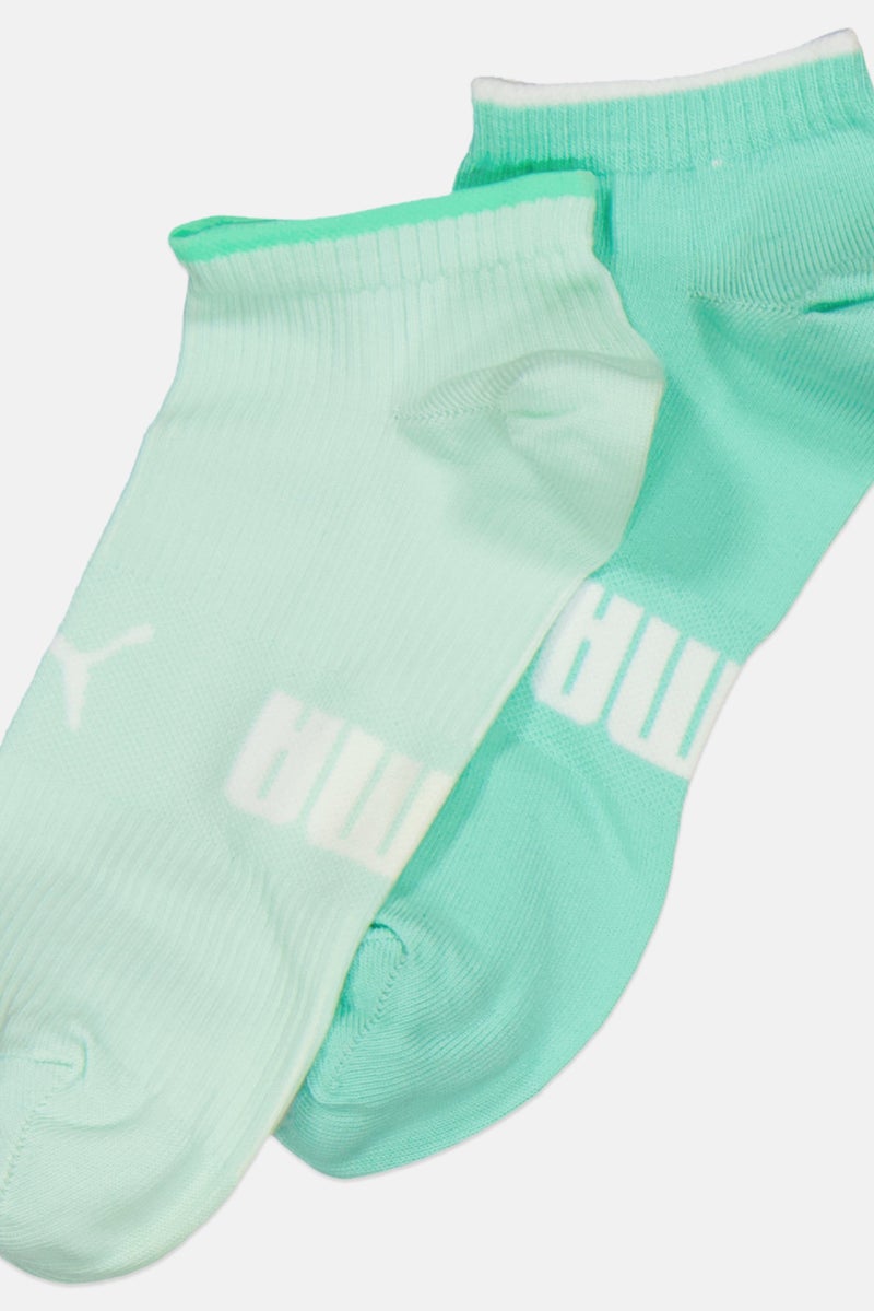 PUMA Women 2 Pair Brand Logo Ankle Socks, Multicolor - Image 2