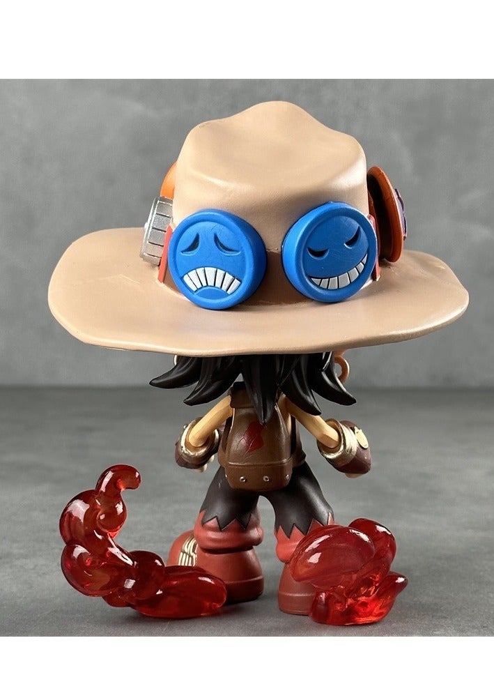 ONE PIECE GK Ultrablue mini Edition Ace Action Figure: Portgas D. Ace Anime Figure Display, Approx. 15CM Height, PVC Material  - Image 2