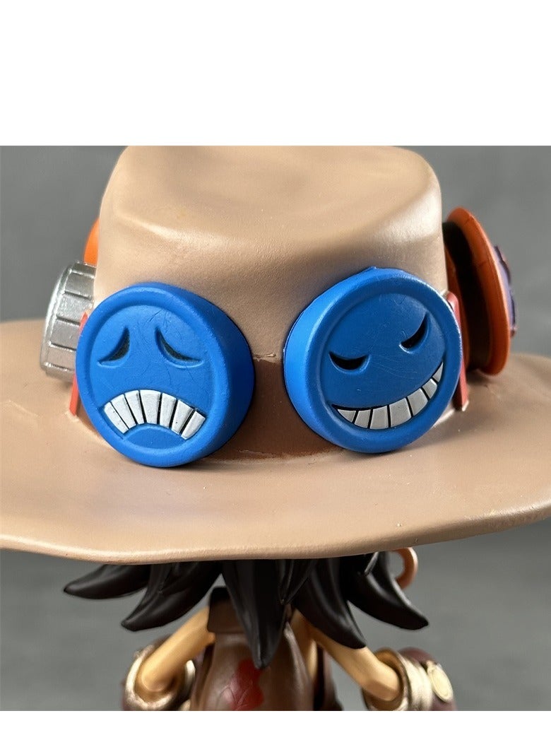 ONE PIECE GK Ultrablue mini Edition Ace Action Figure: Portgas D. Ace Anime Figure Display, Approx. 15CM Height, PVC Material  - Image 4