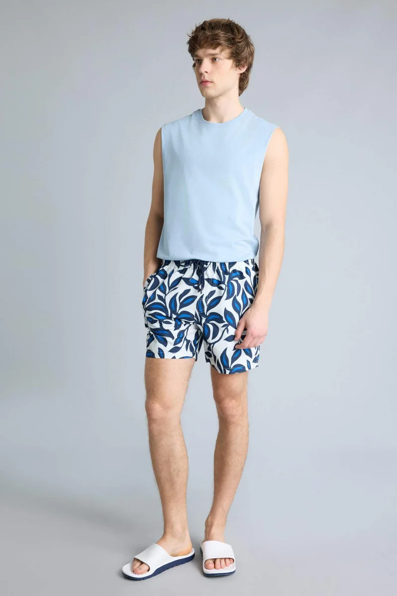 ديفاكتو Printed Swim Shorts