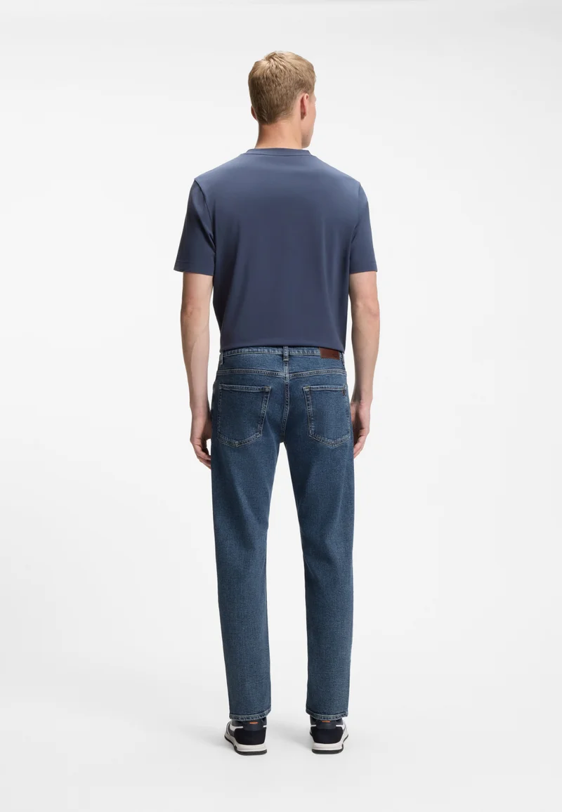 BOSS Regular-fit jeans in stretch cotton