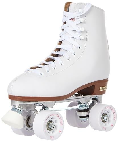 Chicago Quad Roller Skates for Girls & Boys – Durable, Top Performance Indoor/Outdoor Use or Roller Derby - Classic Deluxe Leather High-Top Boots with 60mm Urethane Wheels & Semi-Precision Bearings - Image 4