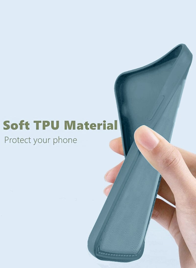 دبليو تيك جراب أبل آيفون 17 برو 5G 2025 الفاخر من نوع سيليكون السائل بجودة متميزة (MCRPSN) - الأزرق الصخري - Image 5