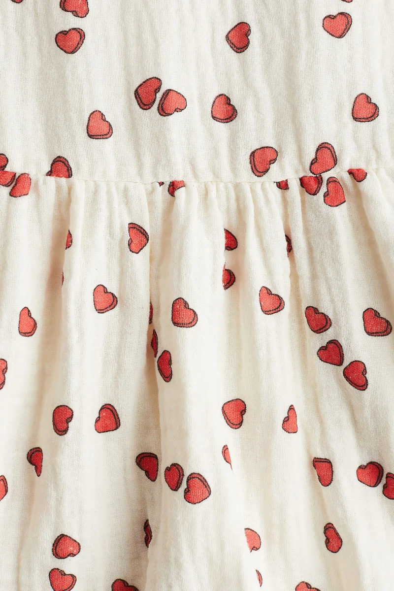 اتش اند ام فستان من قطن الموسلين