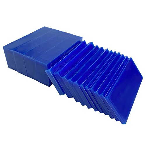 PHYHOO Carving Wax Block Lost Wax Casting Jewelry Molding Tool Mold Sculpting 1 Pound (Blue Wax Slices) - Image 1