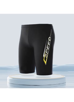 Swimming Trunks Men's Double-layer Sports Plus Size Five-point Trunks Swimming Trunks Quick-drying Hot Spring Swimming Trunks Racing Pants Wholesale-Color:14-