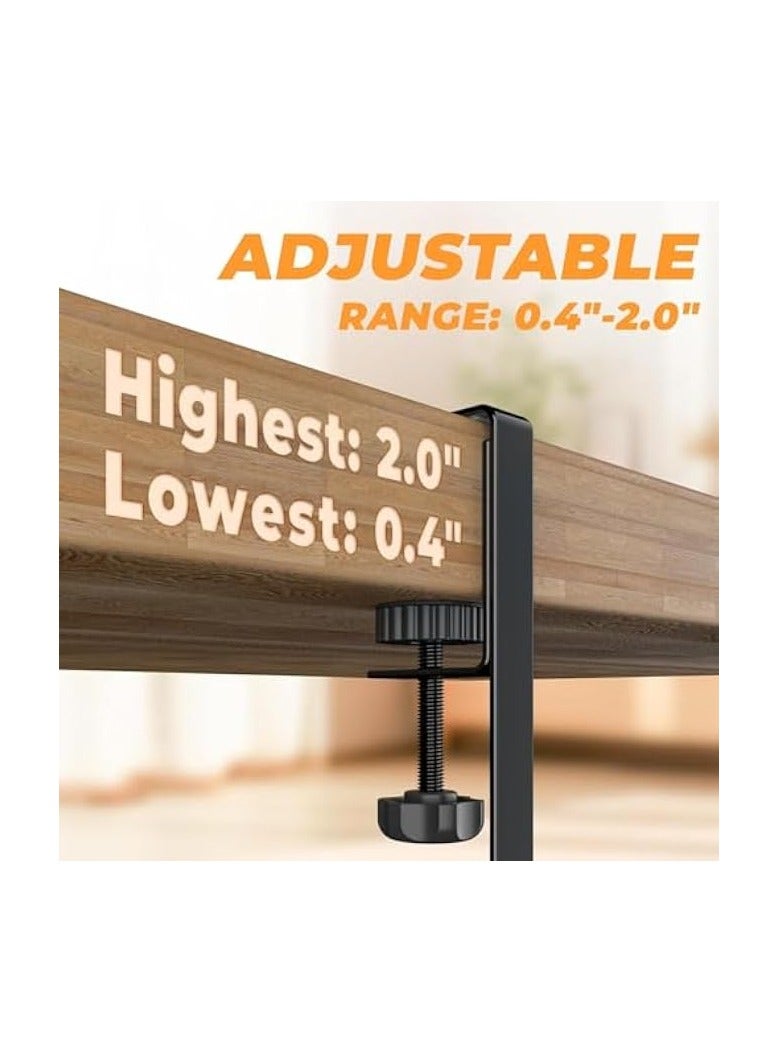 erorex Under Desk Cable Management Tray,  Cable Organizer, Cable Management Box, Cord Organizer for Desk, Under Desk Storage for Office Home - No Drill to Desk Cable Raceway - Image 2