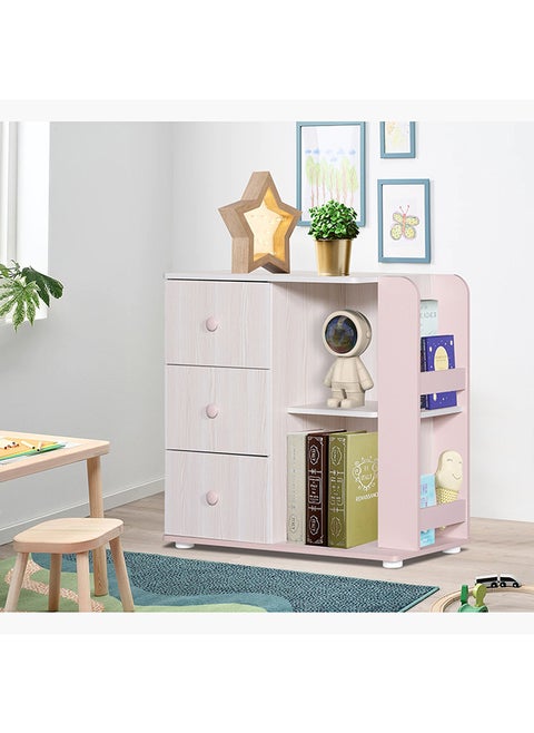 Anna 3-Drawer Open Shelves Dresser without Mirror