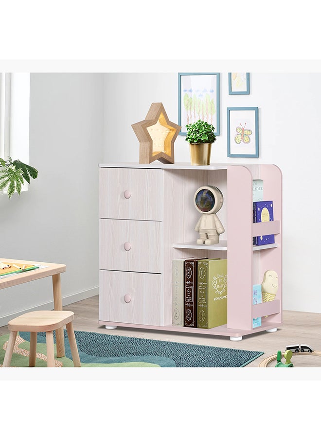 Home Box Anna 3-Drawer Open Shelves Dresser without Mirror  - Image 1