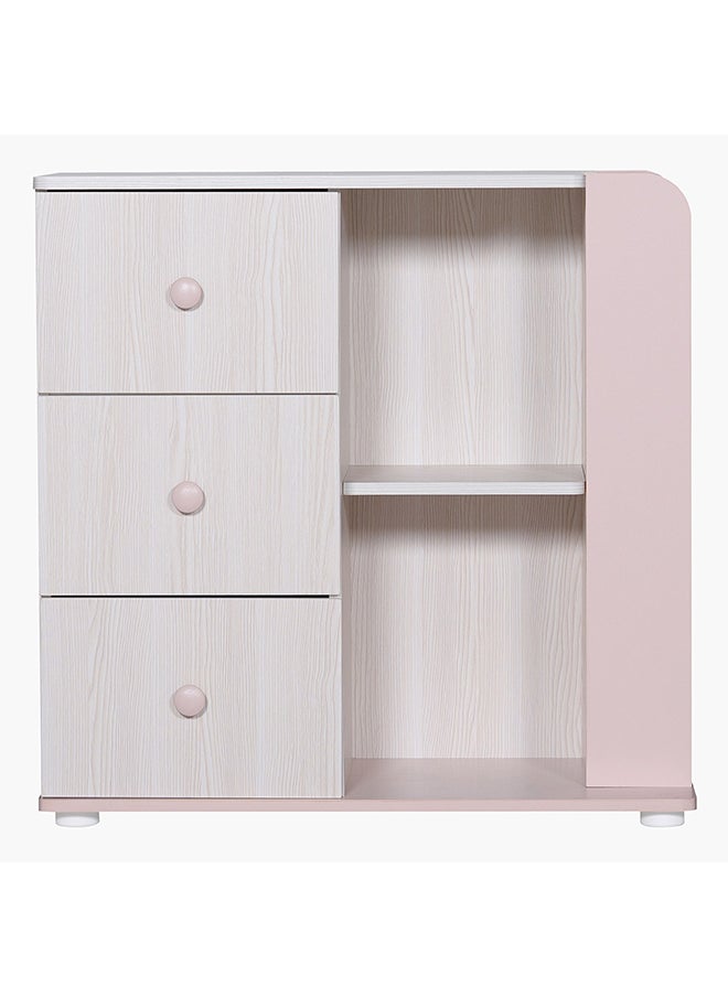 Home Box Anna 3-Drawer Open Shelves Dresser without Mirror  - Image 4