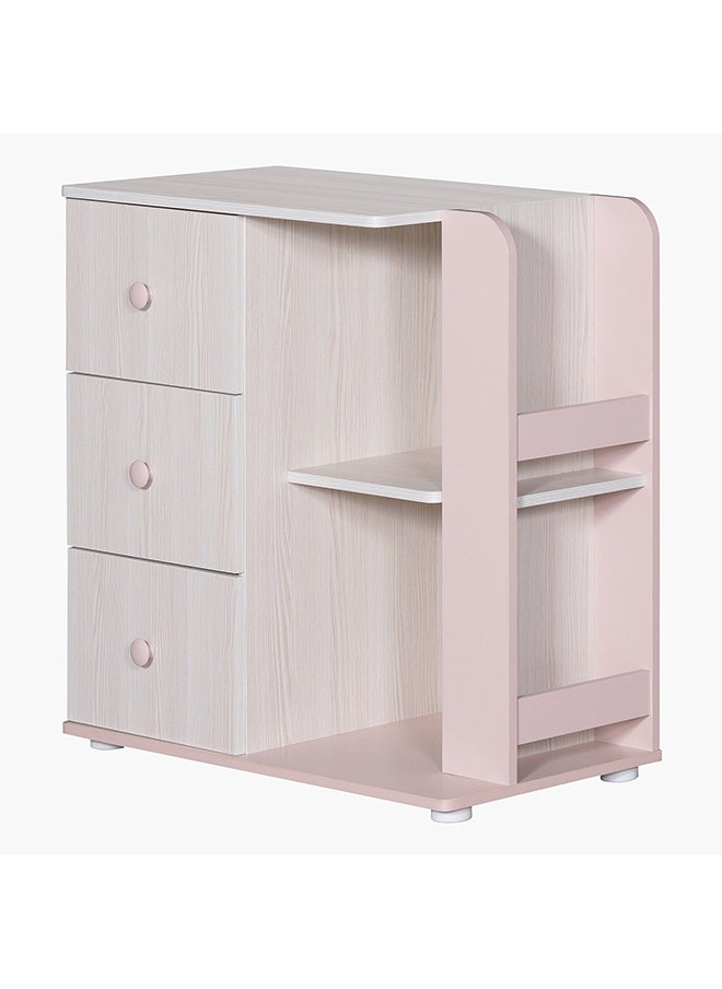 Home Box Anna 3-Drawer Open Shelves Dresser without Mirror  - Image 3