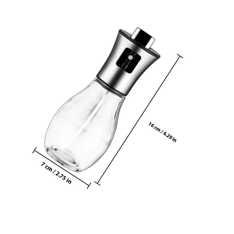 250ml Stainless Steel Oil Spray Bottle 2 Pack for Air Fryer Salad BBQ - Image 3