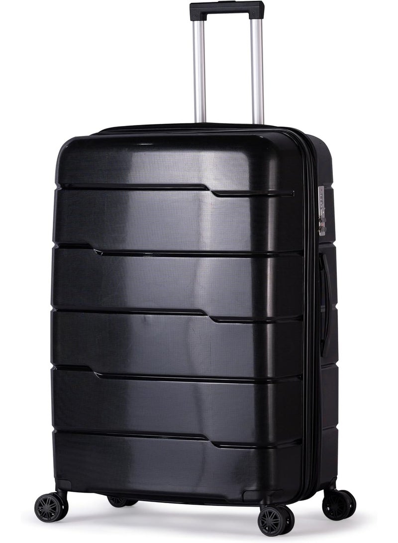 Complete 3-Piece Luggage Set – Unbreakable PP, Black, Shockproof Frame & Heat-Resistant Durable Materials, Supports Over 150kg - Image 3