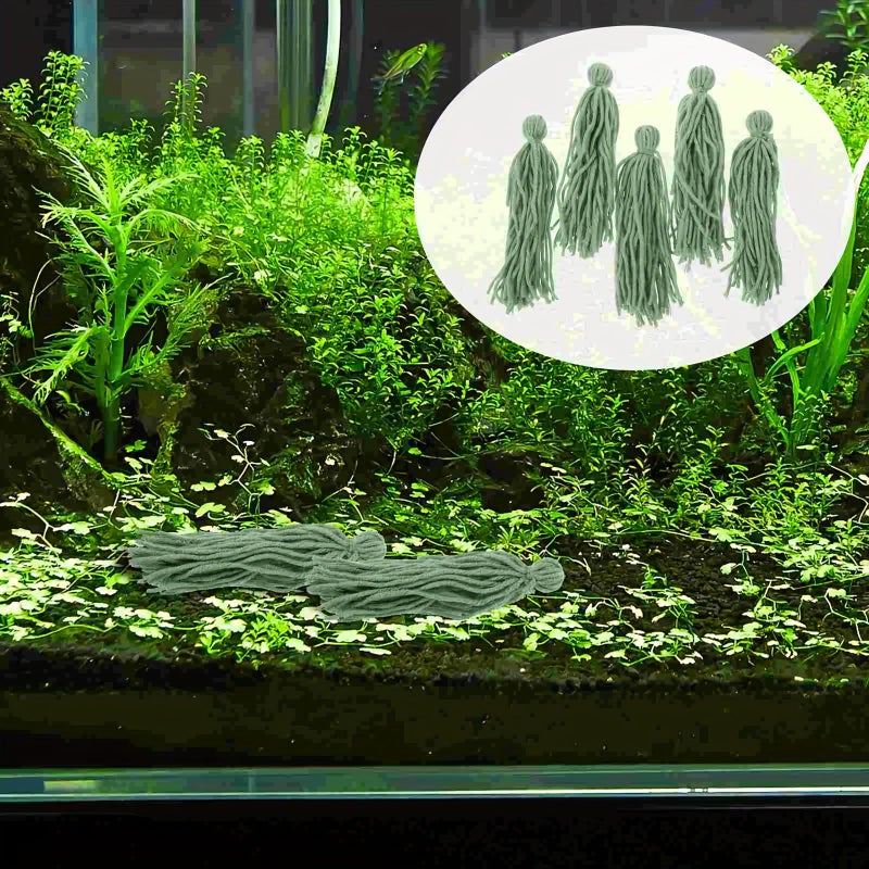 5 Blue Aquarium Spawn Mops for Guppy Angelfish Livebearer Breeding Fry Egg Hatching - Image 1