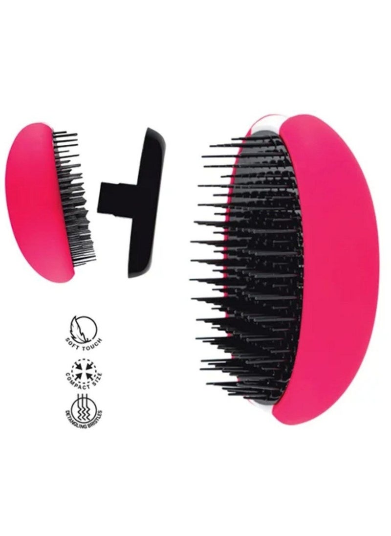 Generic - Inter-vion Detangling hairbrush compact size soft touch- 415842 - Image 1