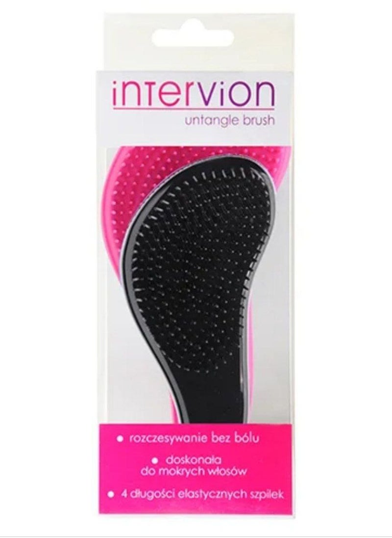 Generic - Inter-vion Detangling hairbrush compact size soft touch- 415842 - Image 1