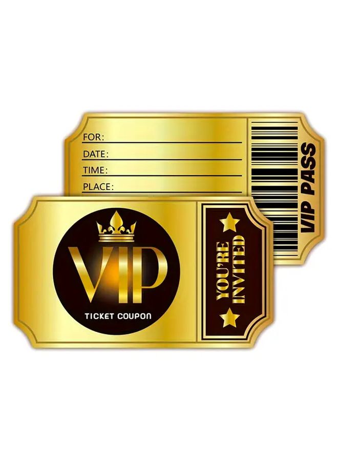 Style 1 Vintage Movie Theater Birthday Invitations 12pcs Double Sided with Envelopes - Image 1