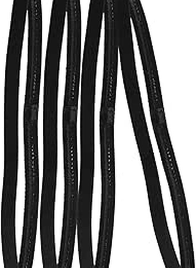 4Pcs Non Slip Sports Headbands For Women High Elasticity Breathable Sweat Wicking - Image 1