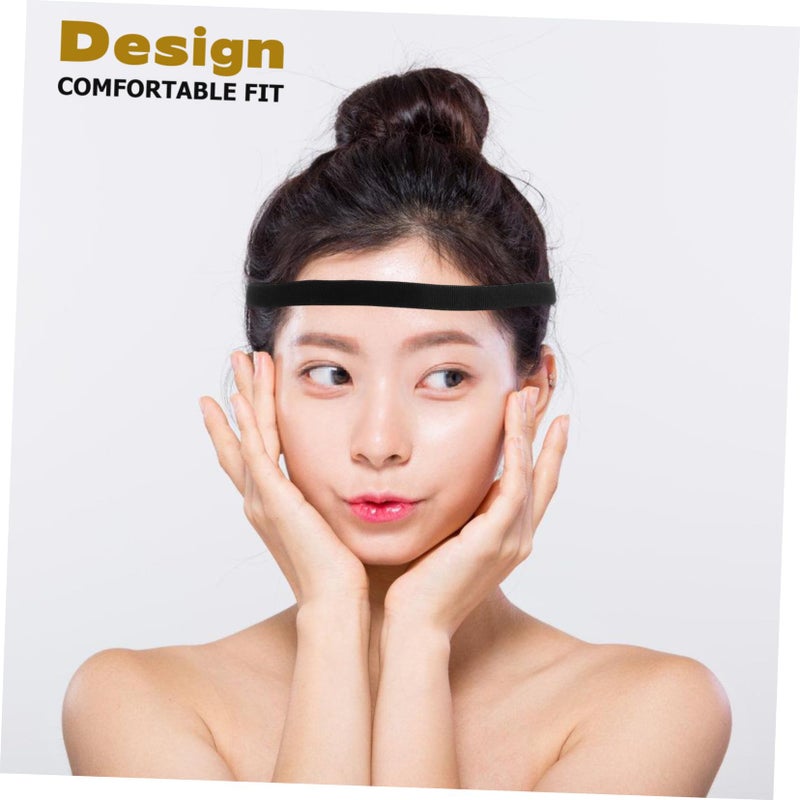 4Pcs Non Slip Sports Headbands For Women High Elasticity Breathable Sweat Wicking - Image 4