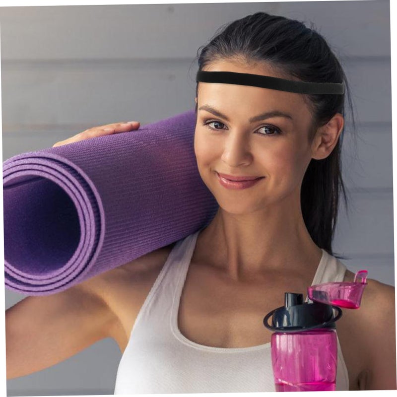 4Pcs Non Slip Sports Headbands For Women High Elasticity Breathable Sweat Wicking - Image 5