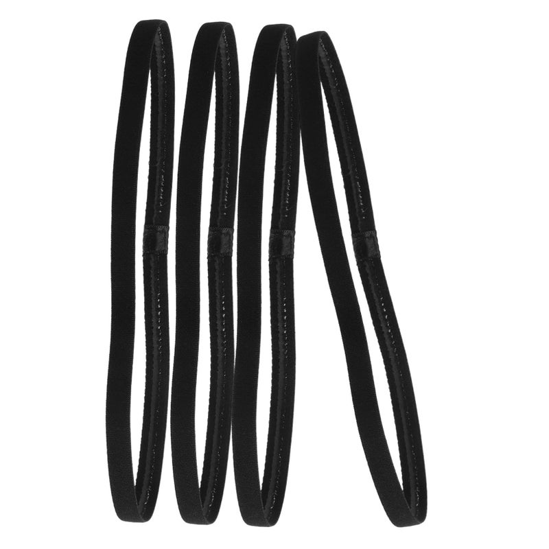 4Pcs Non Slip Sports Headbands For Women High Elasticity Breathable Sweat Wicking - Image 2