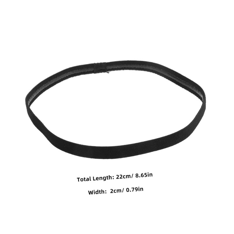 4Pcs Non Slip Sports Headbands For Women High Elasticity Breathable Sweat Wicking - Image 3