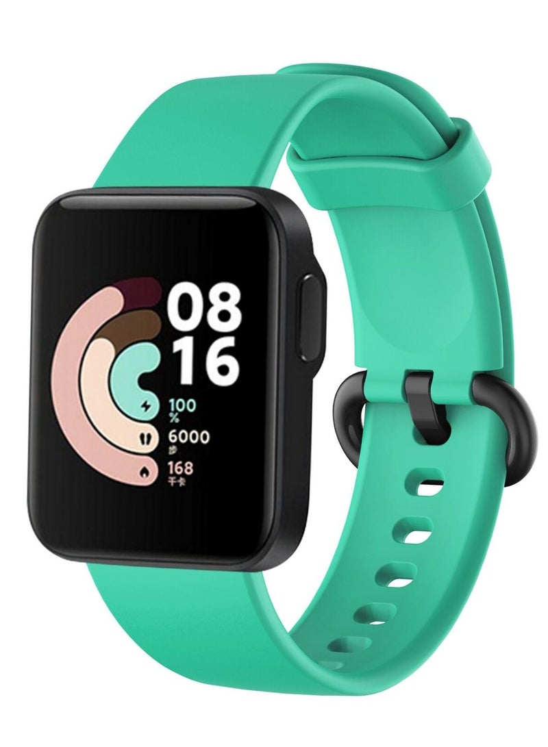 Band For Mi Watch Lite Strap Replacement Sport Silicone Bracelet Correa For XiaoMi Mi Watch Smart Watch Belt Wrist Strap _ Turqoise 