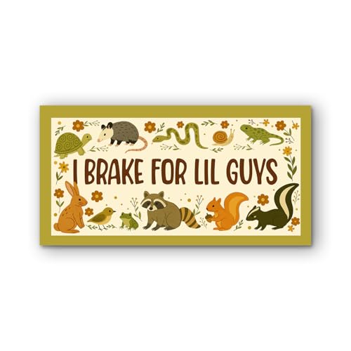 VOTANTA 75x375 I Brake for Lil Guys Bumper Sticker Funny Animals Lover Saying Decals Gifts for Car Truck Windows - Image 1
