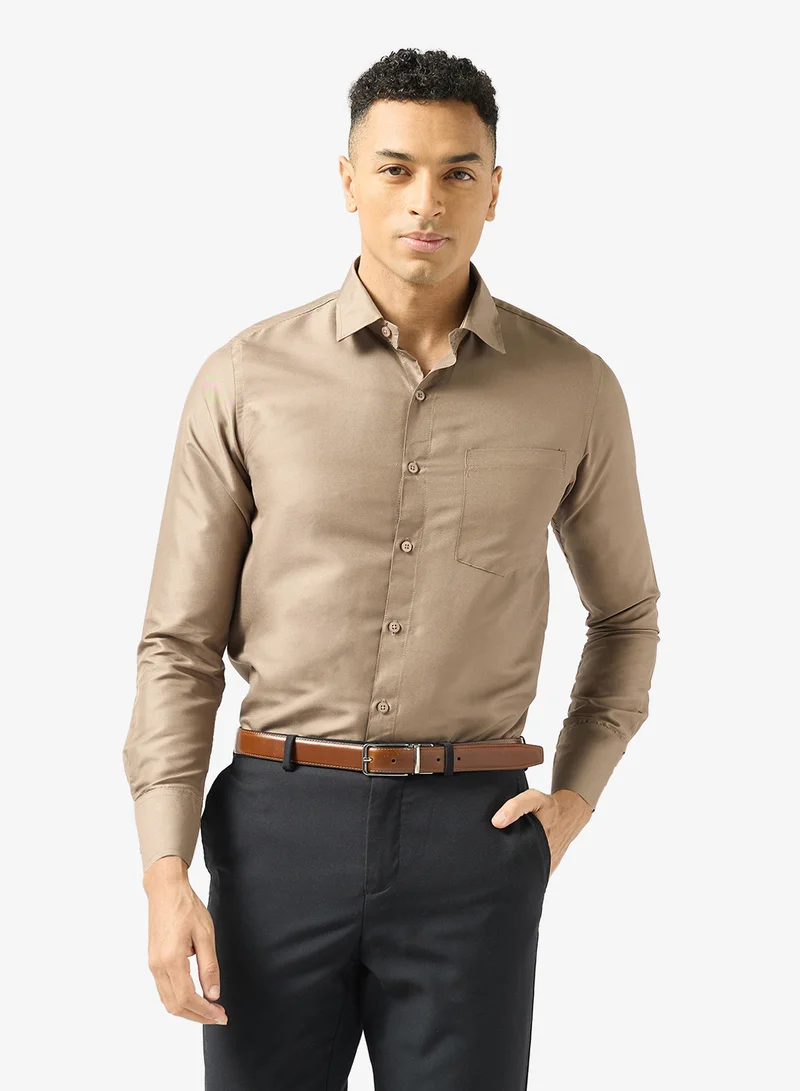 روبرت وود قميص قطني صلب بيو-وش