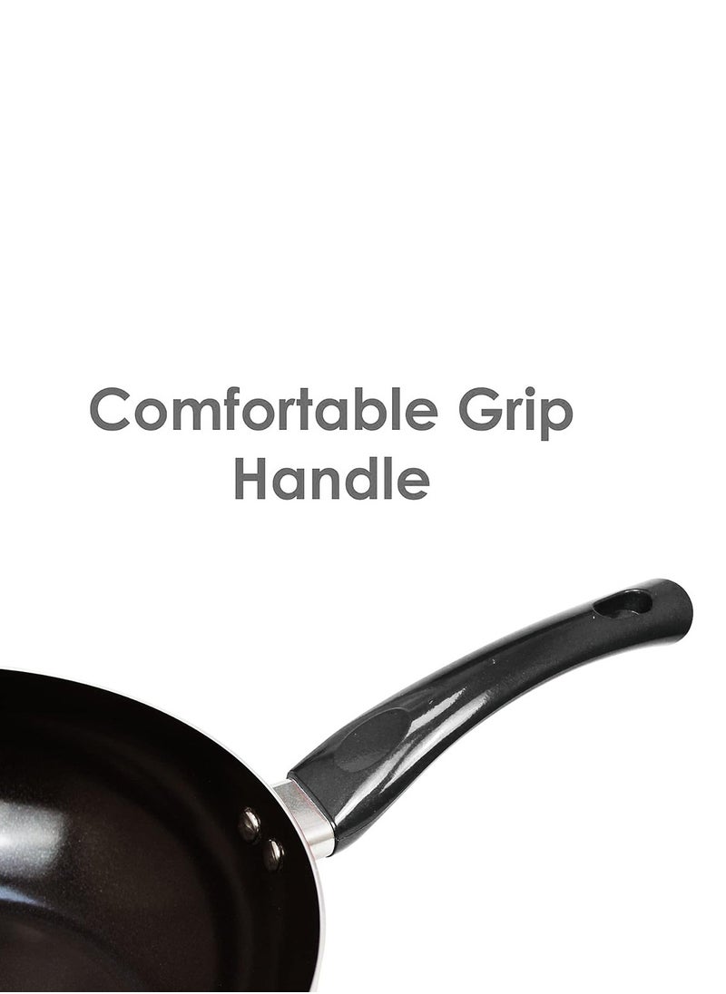 BLACKSTONE - Ceramic Wok Pan Red/Black 28cm - Image 1