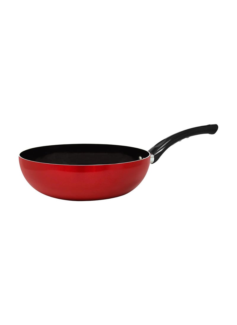 BLACKSTONE - Ceramic Wok Pan Red/Black 28cm - Image 1