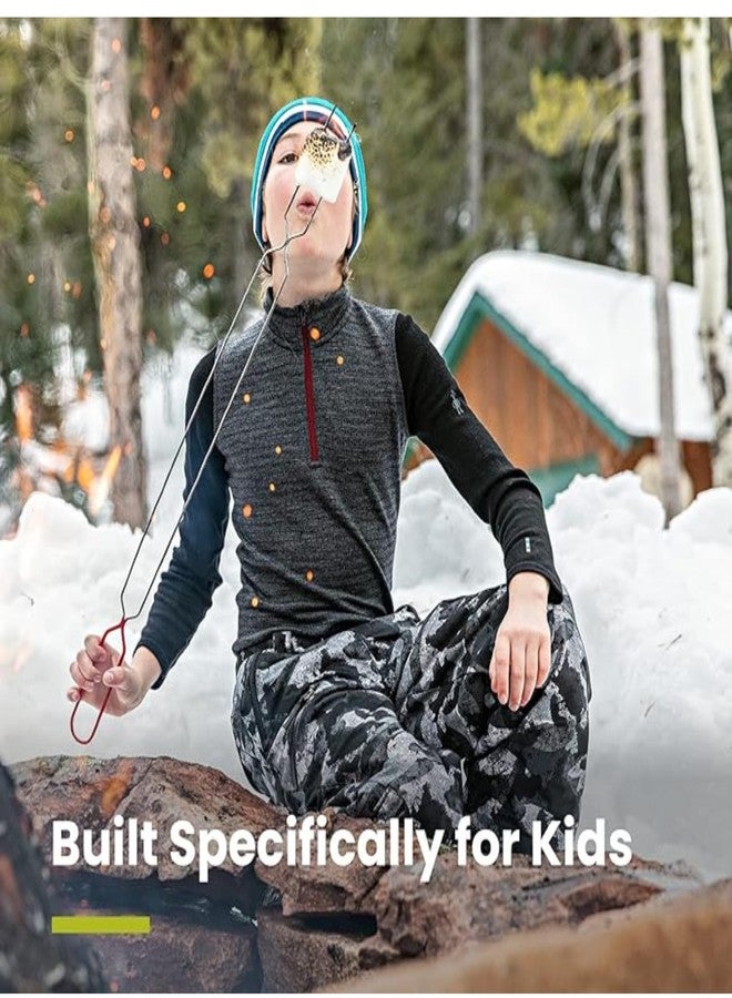 Smartwool Unisex Kid's Standard Patch Beanie (Little Big, Light Gray Heather - Image 2