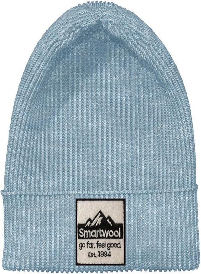 Smartwool Unisex Kid's Standard Patch Beanie (Little Big, Light Gray Heather - Image 1