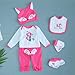 MAIHAO Reborn Baby Dolls Clothes Little Fox Outfit for 1724 Inch Reborn Newborn Baby Dolls Clothes Accessories with Hat Bib Gloves and Socks Baby Clothing 6pcs Set - Image 3