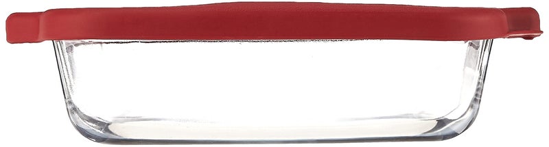 Anchor Hocking Glass Baking Dishes for Oven, 8 Inch Square Glass Cake Pan with TrueFit Cherry Lid - Image 2