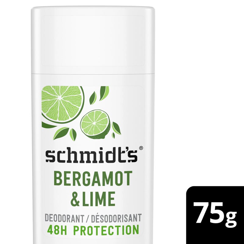Schmidt's Aluminum-Free Vegan Deodorant Bergamot & Lime for Women and Men, with 24 Hour Odor Protection, Natural Ingredients, Cruelty-Free, 2.65 oz - Image 2