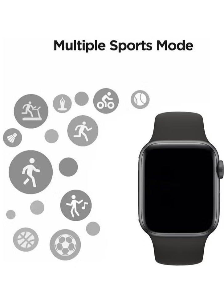 ELTRAZONE U11 Max Series 9 Smart Watch – 2.2-Inch Full Screen Display, 10 Interchangeable Straps, and Wireless Charger for Men and Women (Black) - Image 2