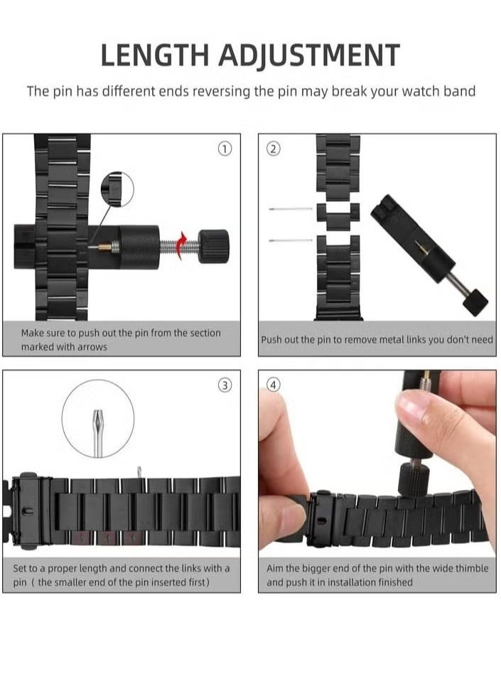 ELTRAZONE U11 Max Series 9 Smart Watch – 2.2-Inch Full Screen Display, 10 Interchangeable Straps, and Wireless Charger for Men and Women (Black) - Image 4
